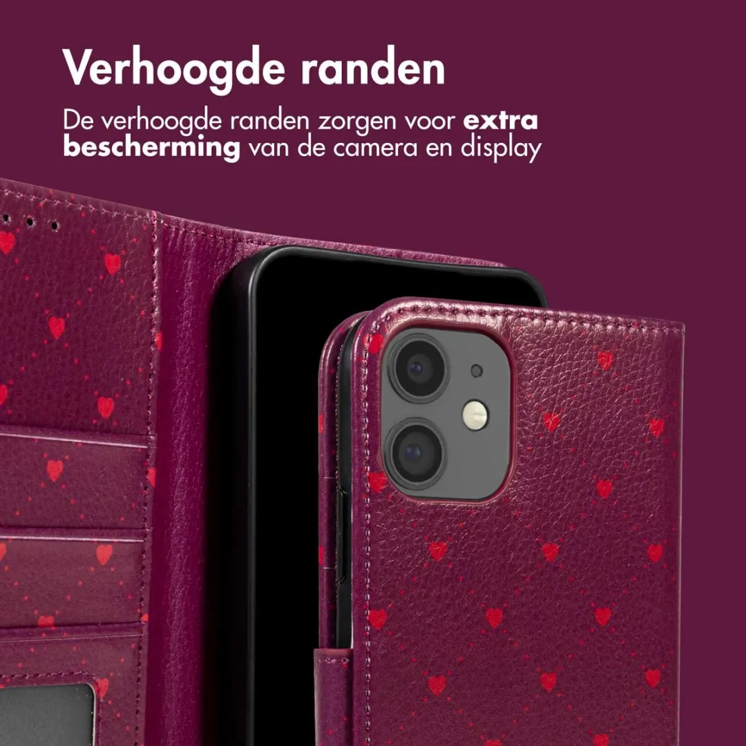 Imoshion Hoesje iPhone 12/12 Pro - Crush Check Coral - 3 Pasjes