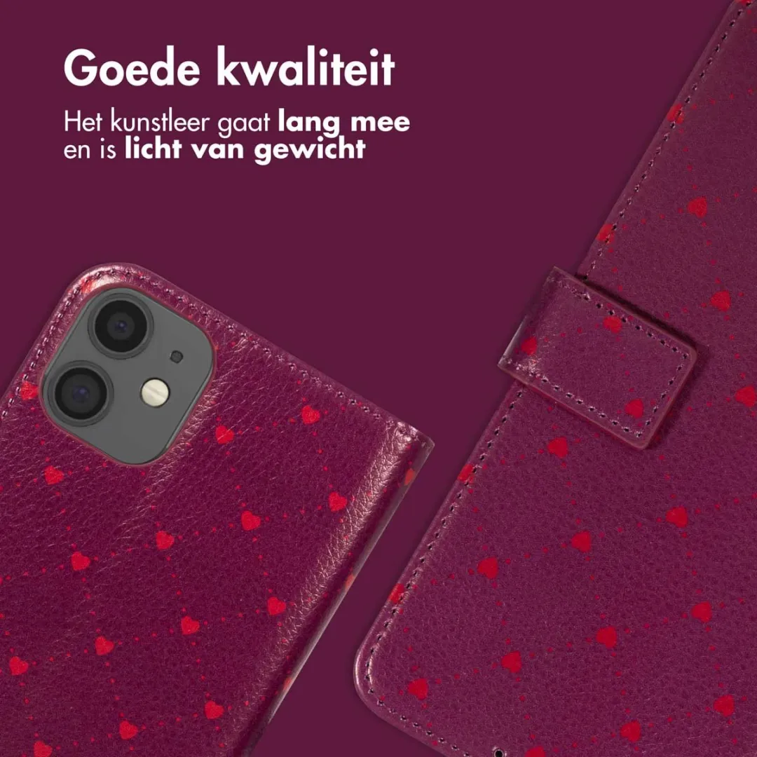 Imoshion Hoesje iPhone 12/12 Pro - Crush Check Coral - 3 Pasjes
