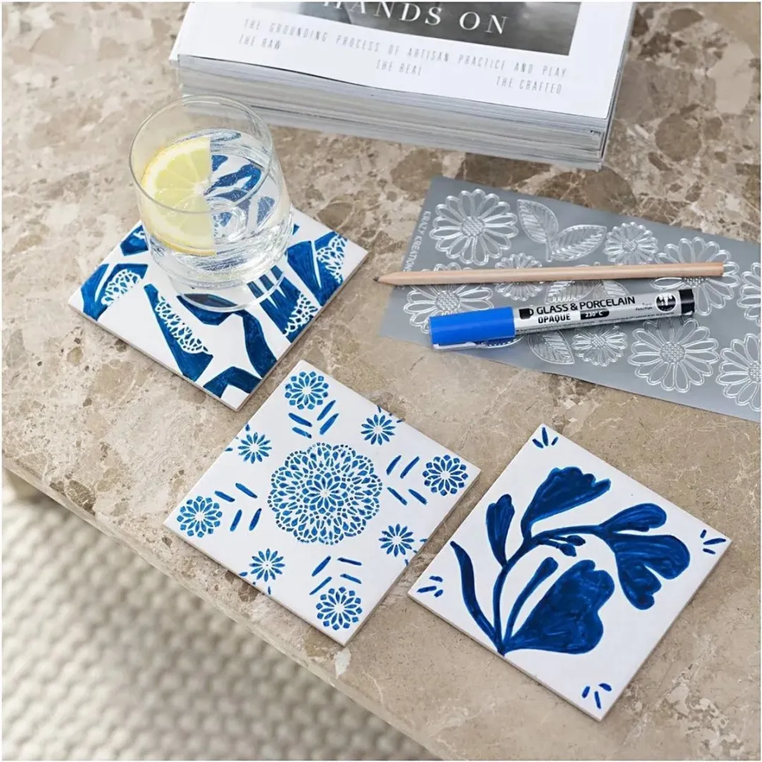 Creativ Company Onderzetters Kurk 15,5x15,5cm - 2 Stuks Multicolor