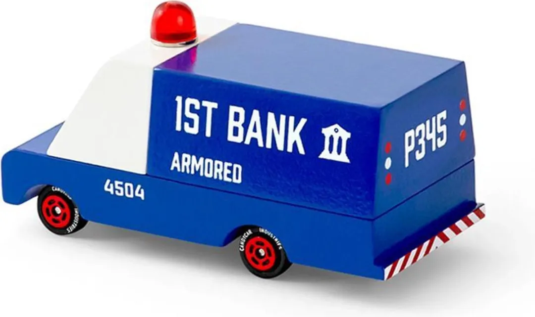 Candylab Toys Armored Van 17410013 - Blauw/Wit/Rood