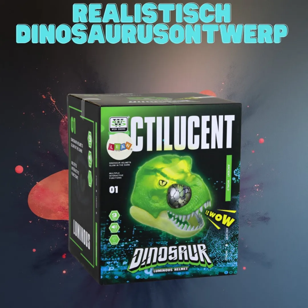 LEGO Dinosaur Masker T-Rex Groen - Licht & Geluid