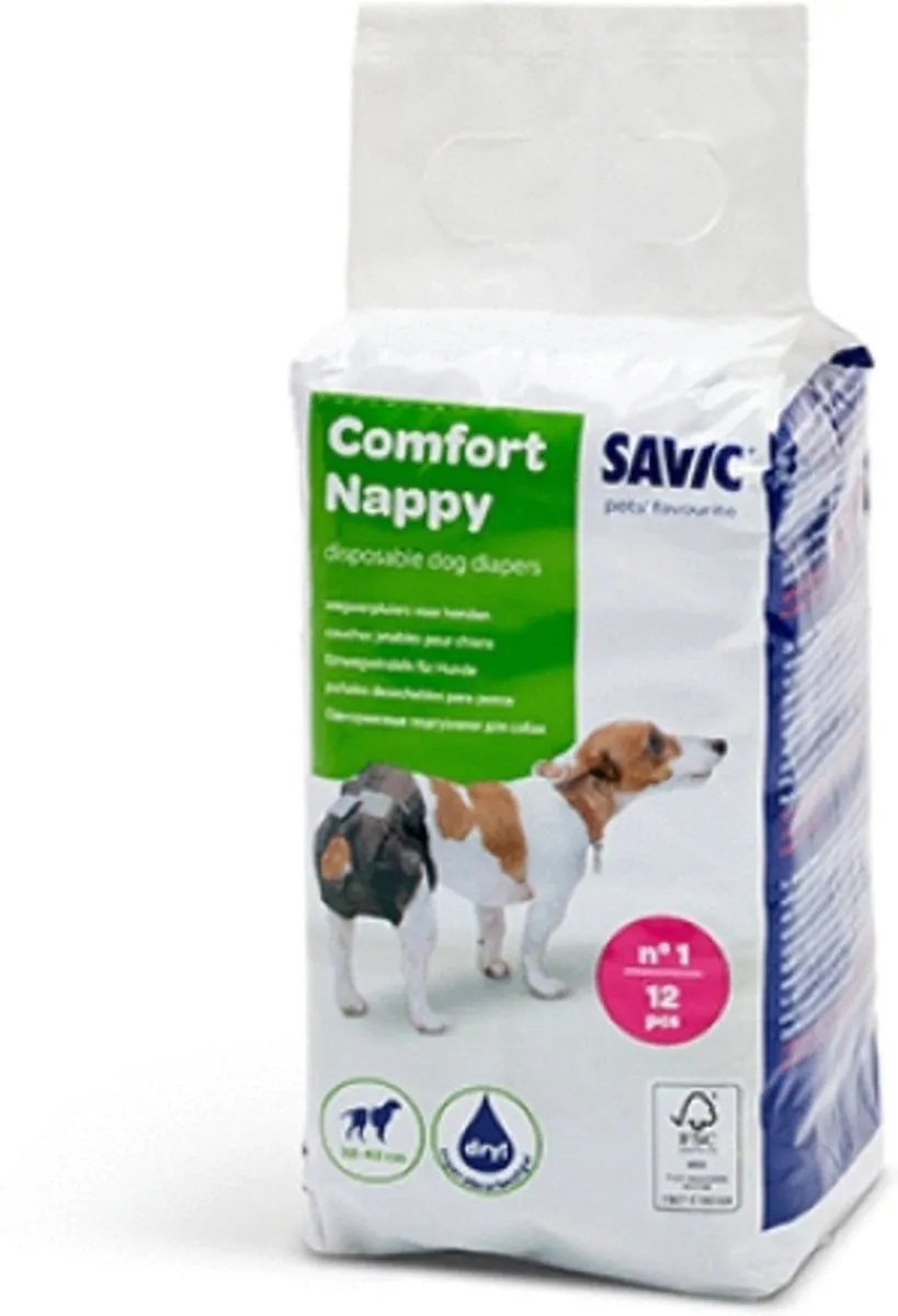 Savic Comfort Nappy Hondenluier Zwart