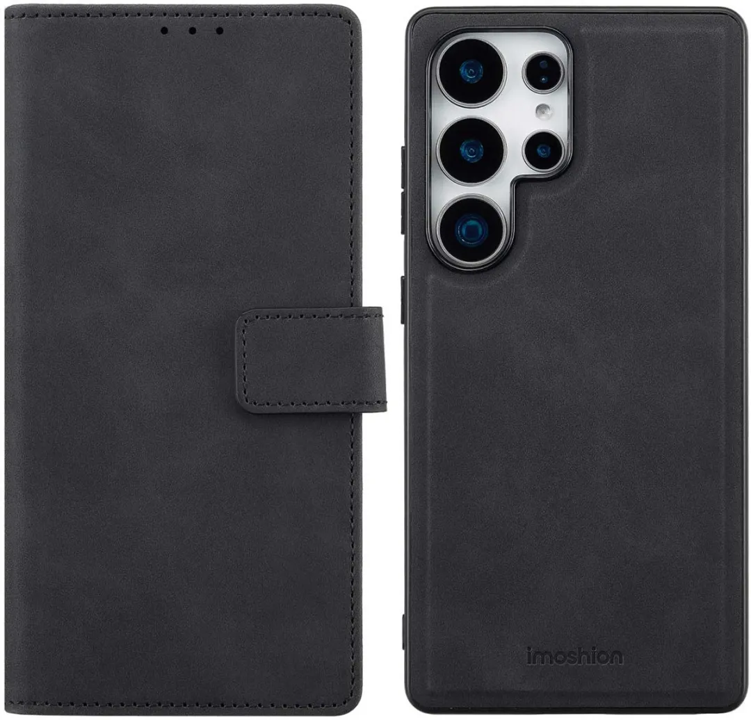 Imoshion Hoesje Samsung Galaxy S25 Ultra 2-in-1 Bookcase - 3 Pasjes - Zwart