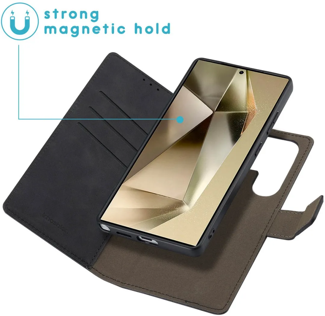 Imoshion Hoesje Samsung Galaxy S25 Ultra 2-in-1 Bookcase - 3 Pasjes - Zwart