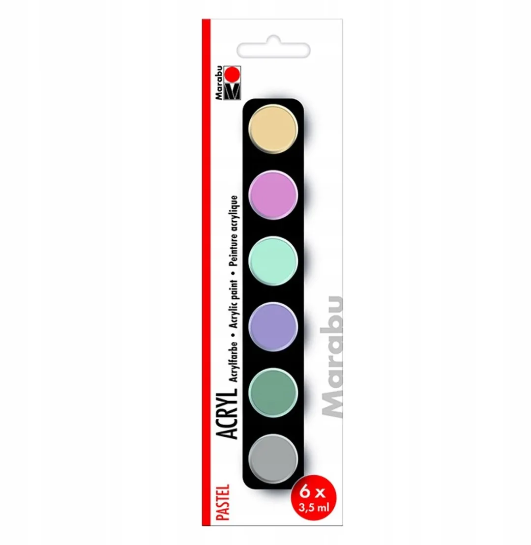 Marabu Pastel Acrylverfset 6x3,5ml