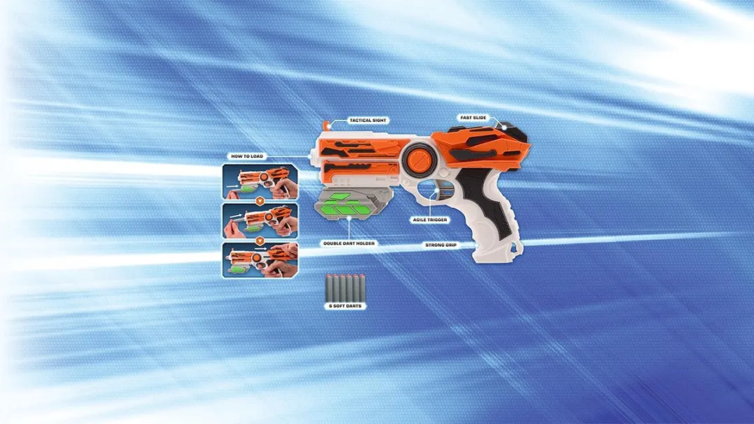 Johntoy Pro Shooter II Pijltjespistool - Multi