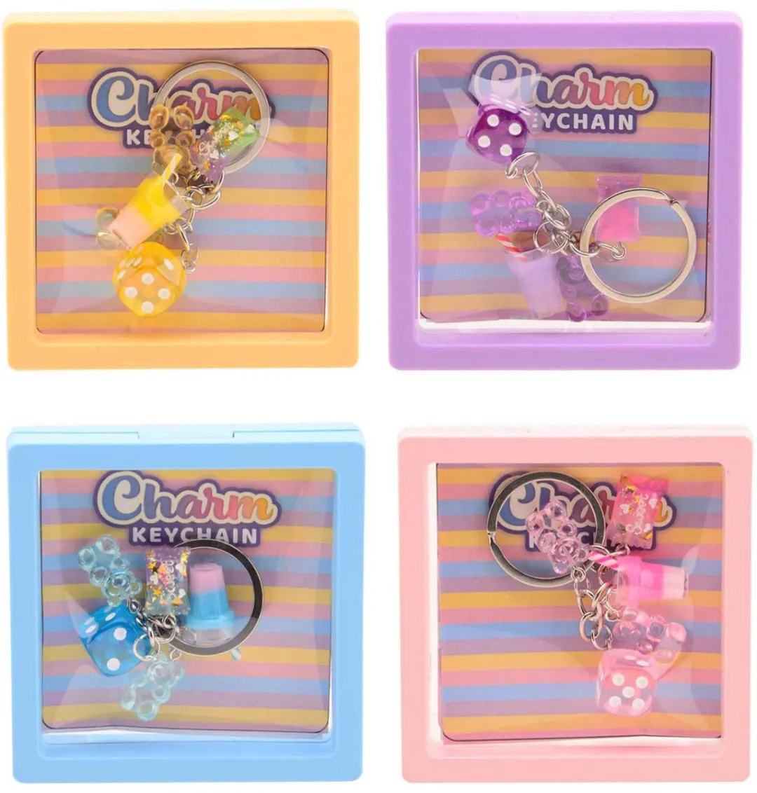 Johntoy Fabulous Mini Charms Sleutelhanger - Multi kleuren