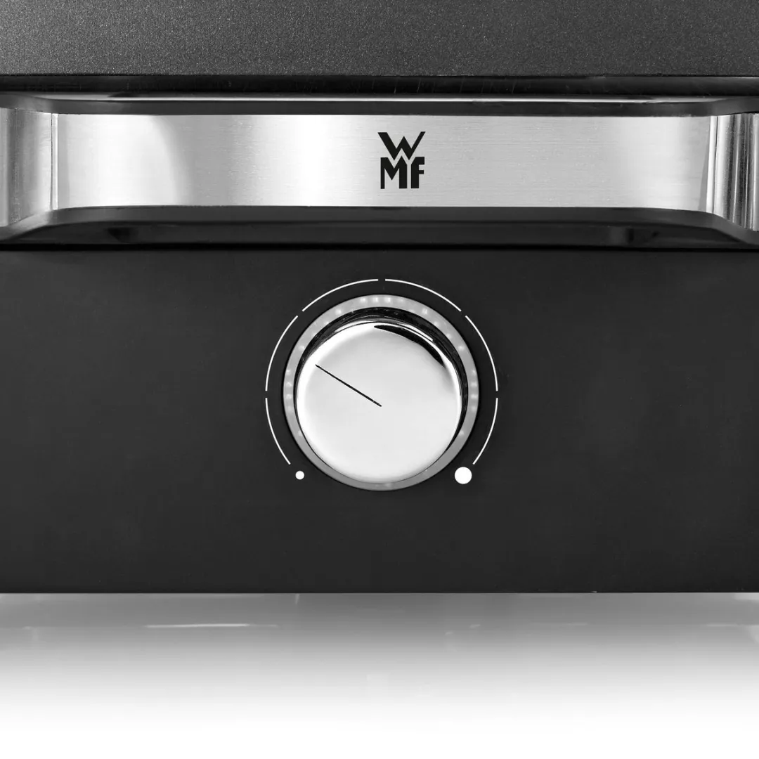 WMF Lono Raclette Grill 1500W - 8 Personen - 2 Platen - Zwart/RVS