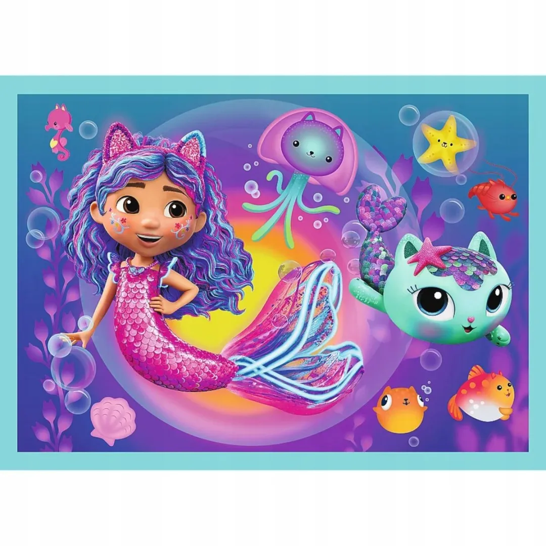 Trefl Gabby's Poppenhuis Puzzels 4-in-1 - 207 Stuks - Multi