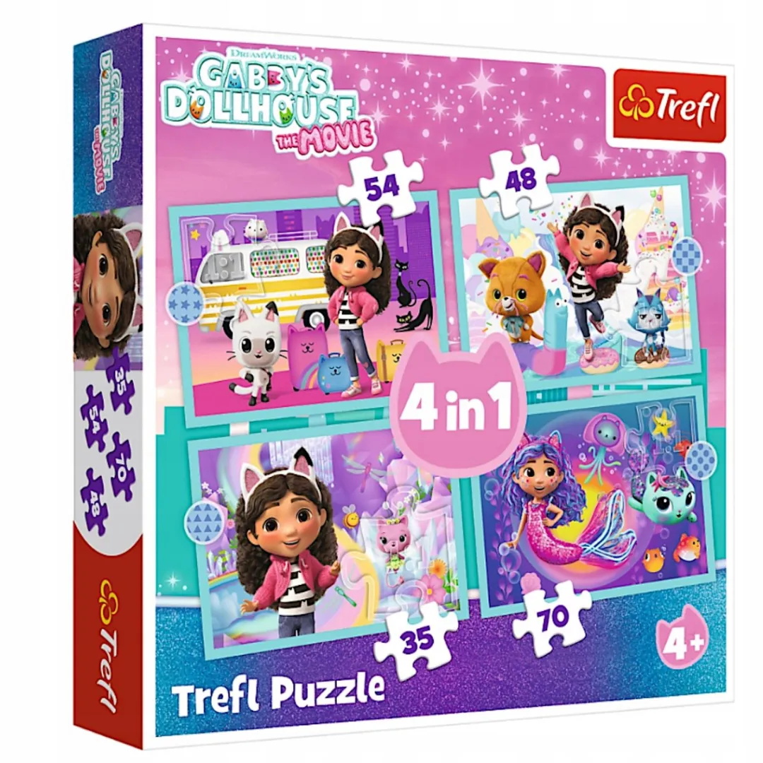 Trefl Gabby's Poppenhuis Puzzels 4-in-1