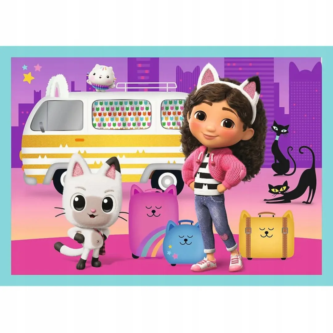 Trefl Gabby's Poppenhuis Puzzels 4-in-1 - 207 Stuks - Multi