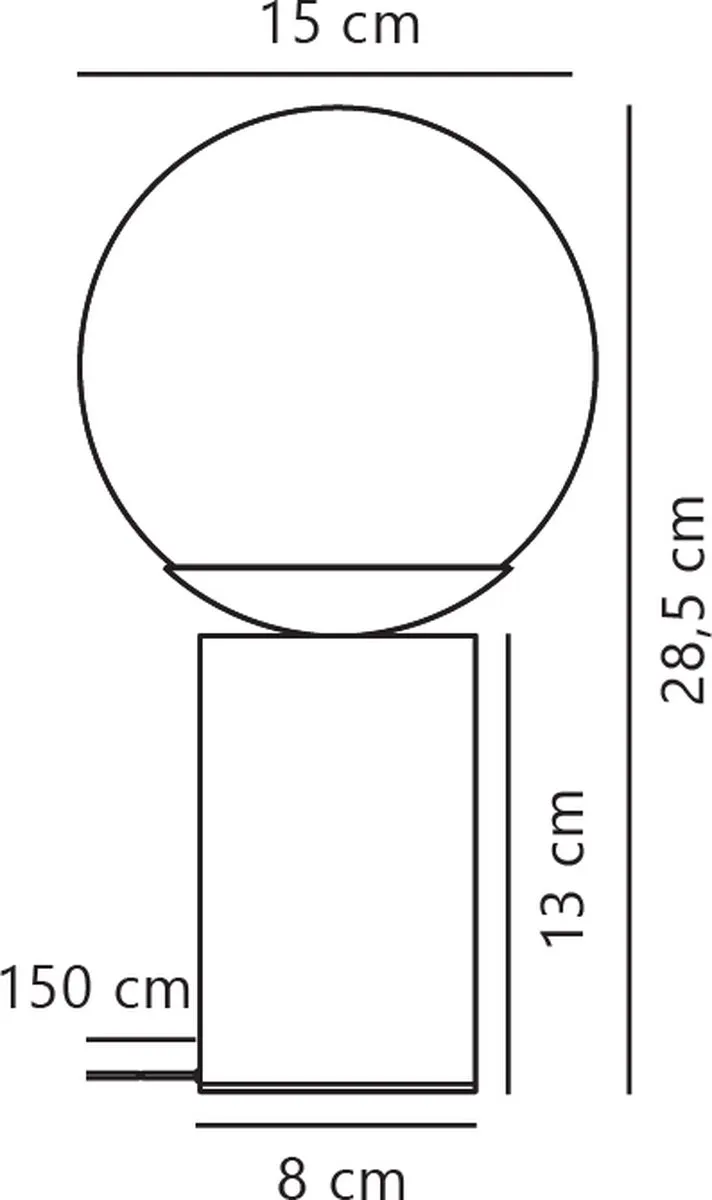 Nordlux Lilly Tafellamp E14 - Ø15cm - Bruin