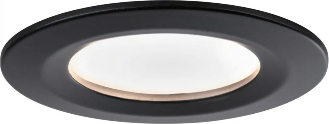 Paulmann Nova Coin Basisset LED-inbouwlamp 3x6W 470lm 2700K - Zwart mat