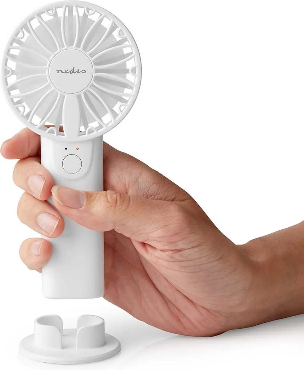 Nedis Hand Ventilator FNHH1WT - 2 Snelheden - Wit