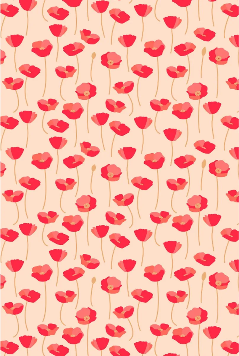Decopatch Texture Poppies Hotfoil Papier A3
