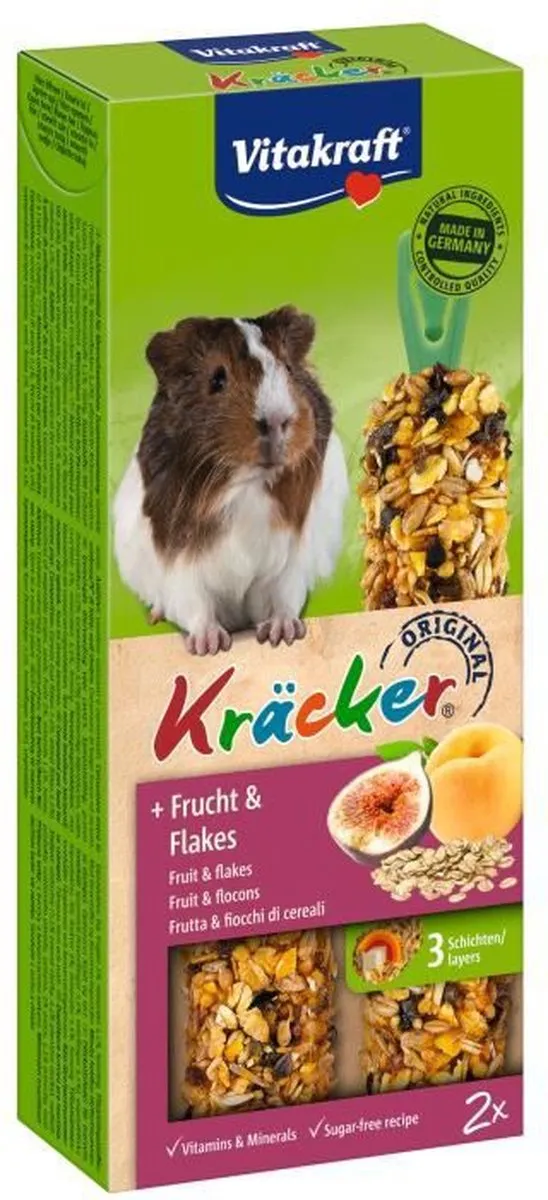 Vitakraft Cavia Kracker Fruit 2-in-1 - 20 Stuks - afbeelding 3 van 3
