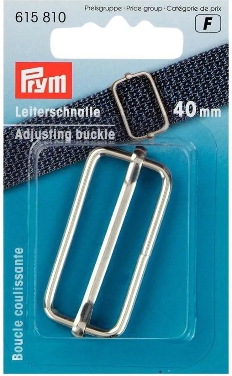Prym Regelbare Gesp 40mm - Zilverkleur