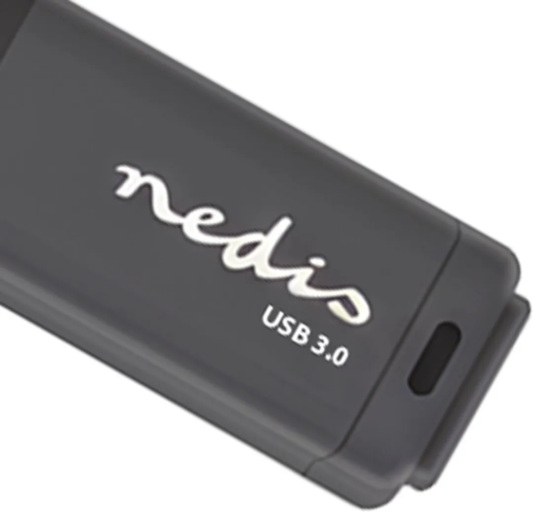 Nedis FDRIU3128BK USB Flash Drive 128GB - Zwart