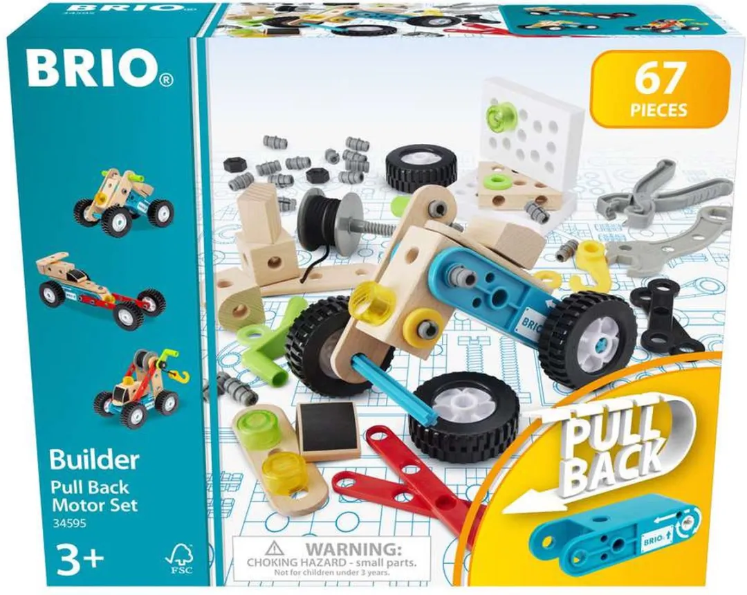 BRIO Builder Pull Back Motor Set 34595