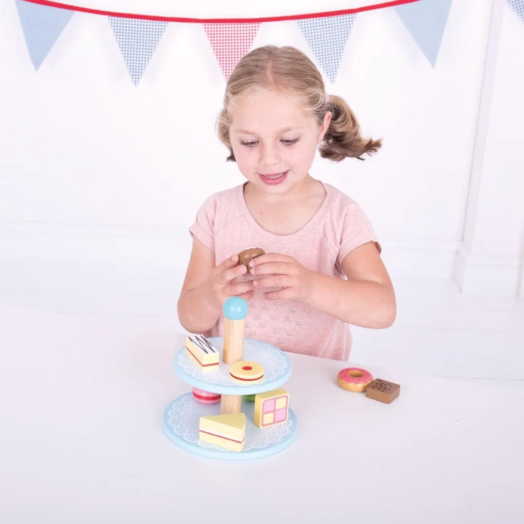 BIGJIGS Cupcake Etagère Multikleur