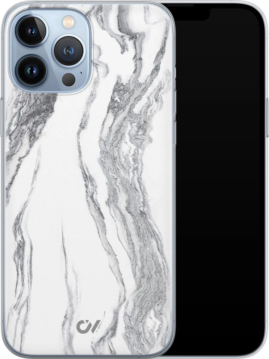 Casevibes iPhone 13 Pro Max Hoesje A/13PM/UV/032 - Marble Ivory
