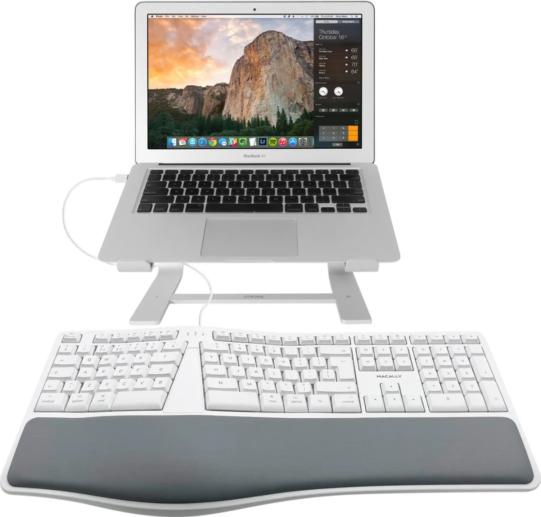 Macally MERGOKEY-UK Ergonomisch Toetsenbord - Wit