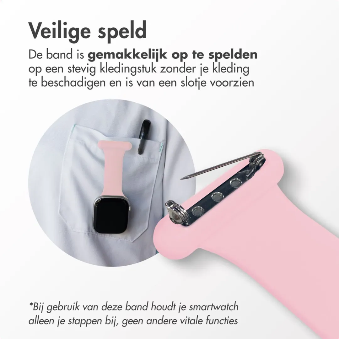 Imoshion Siliconen Bandje Apple Watch - 44/45/46/49mm Roze