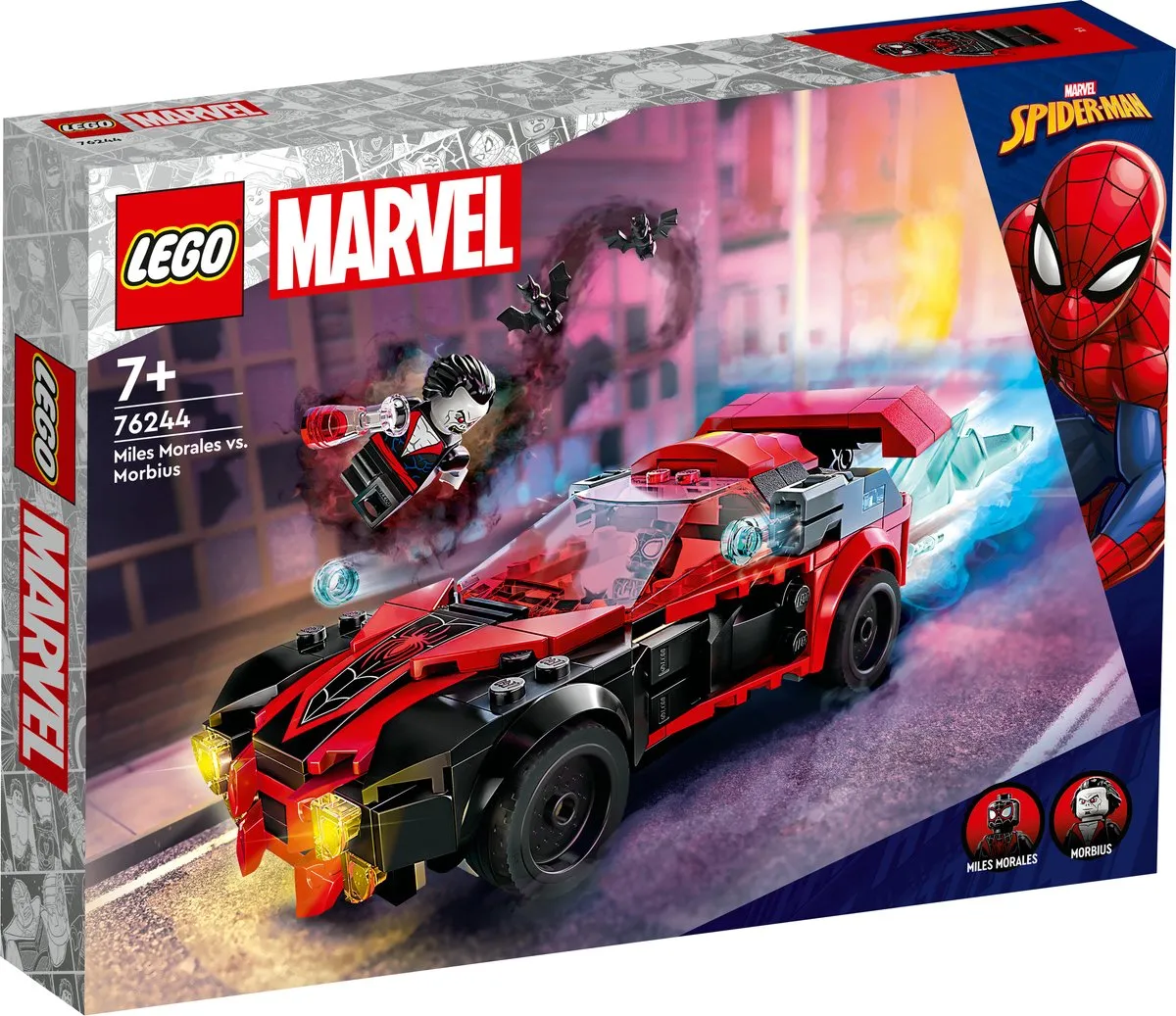 LEGO Marvel Miles Morales vs. Morbius 76244 Bouwset - Meerkleurig
