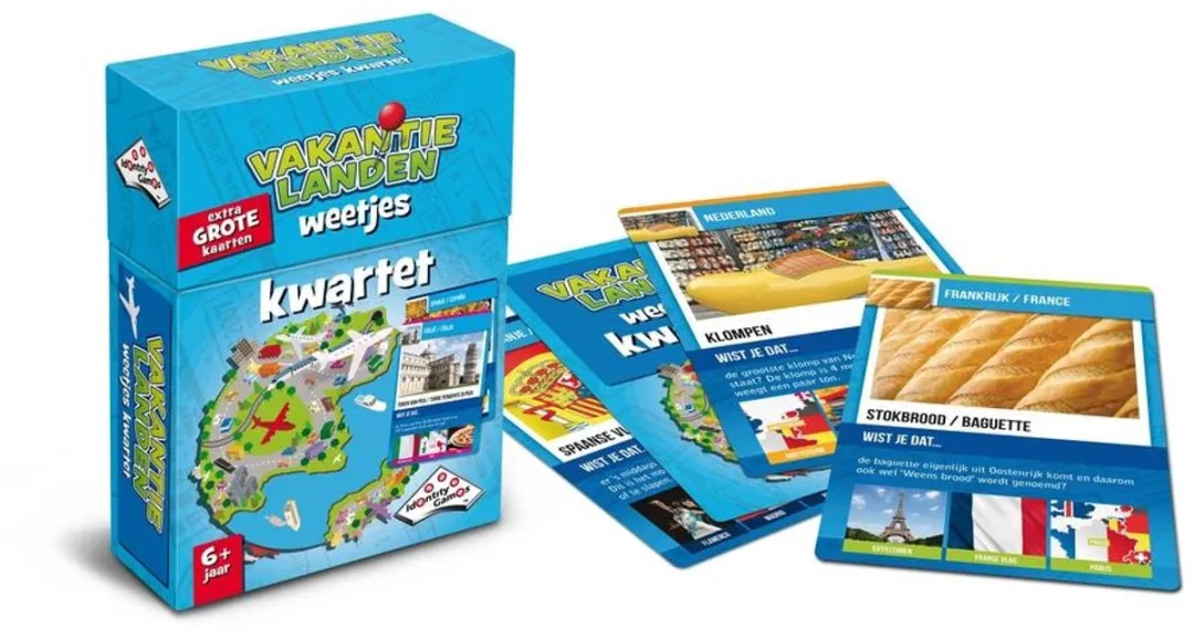 Identity Games Vakantielanden Weetjes Kwartet - 4 Spelers