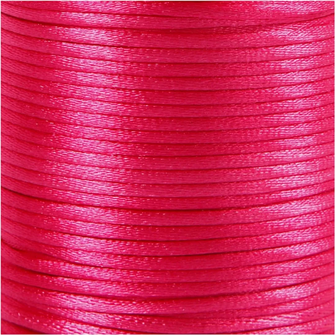 Creativ Company Satijnkoord 2mm Roze - 50m