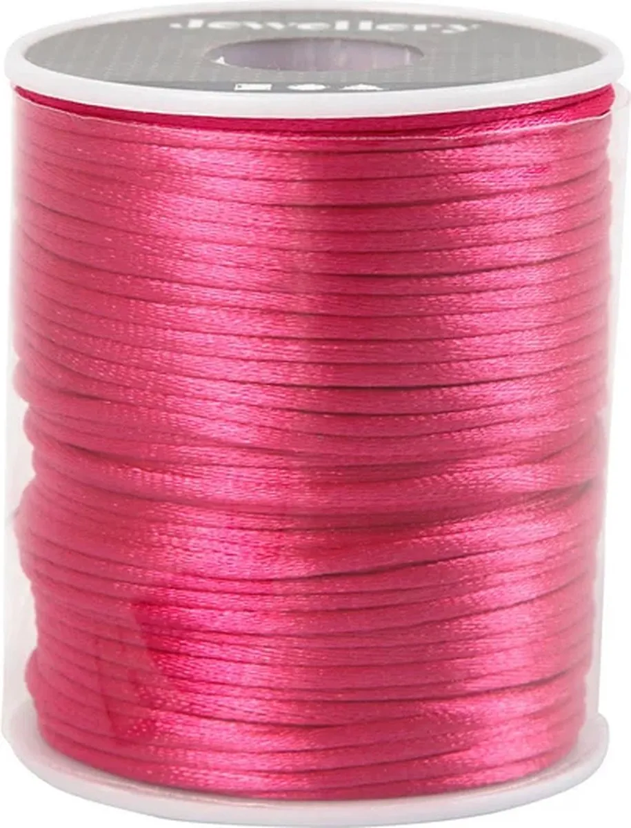 Creativ Company Satijnkoord 2mm Roze - 50m