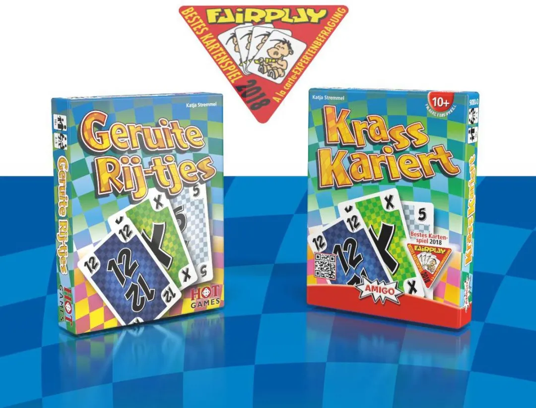 HOT Games Geruite Rij-tjes Kaartspel MPN 791228 - 3-5 Spelers