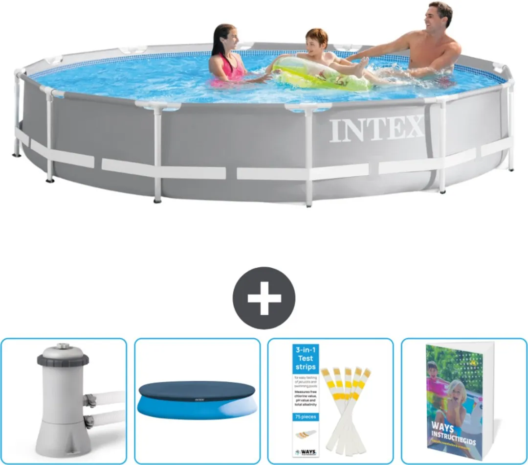 Intex Rond Prism Frame Zwembad 366x76cm