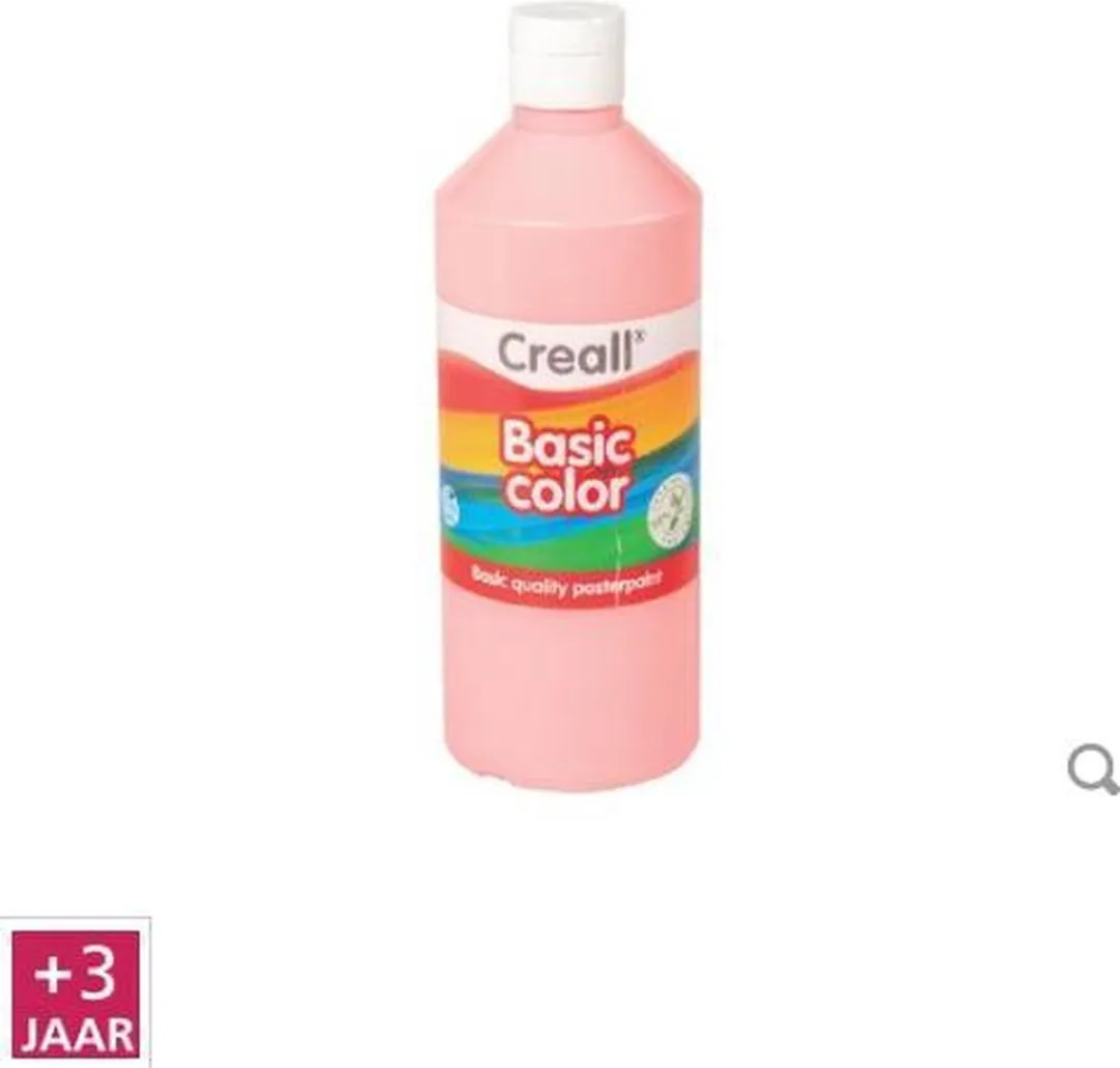 Creall Basic Plakkaatverf Roze 500ml
