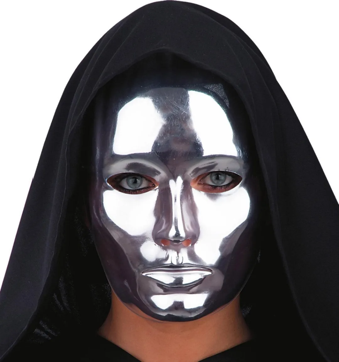 Carnival Toys Verkleedmasker Metallic Zilver