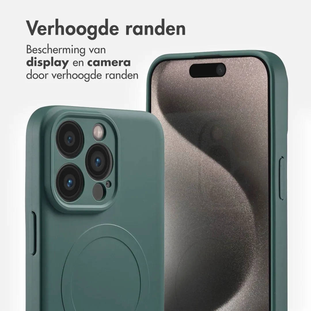 Imoshion Hoesje iPhone 15 Pro Max - Donkergroen MagSafe