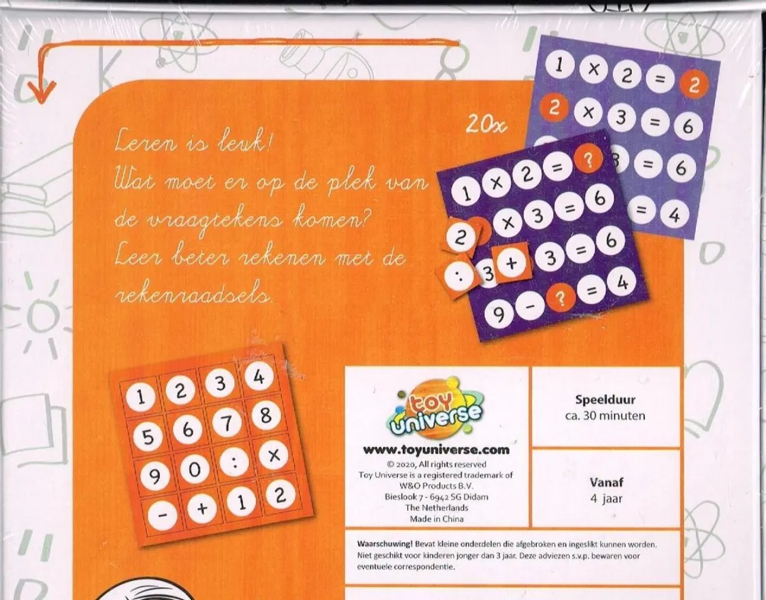 Toy Universe Reken Raadsels Kaarten - 20 Stuks