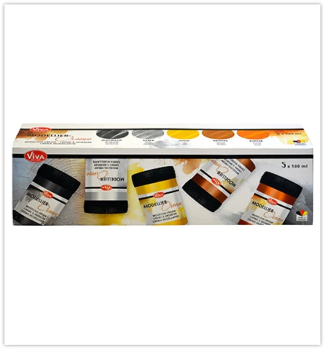 Viva Decor Modelliercreme Set 5 Kleuren