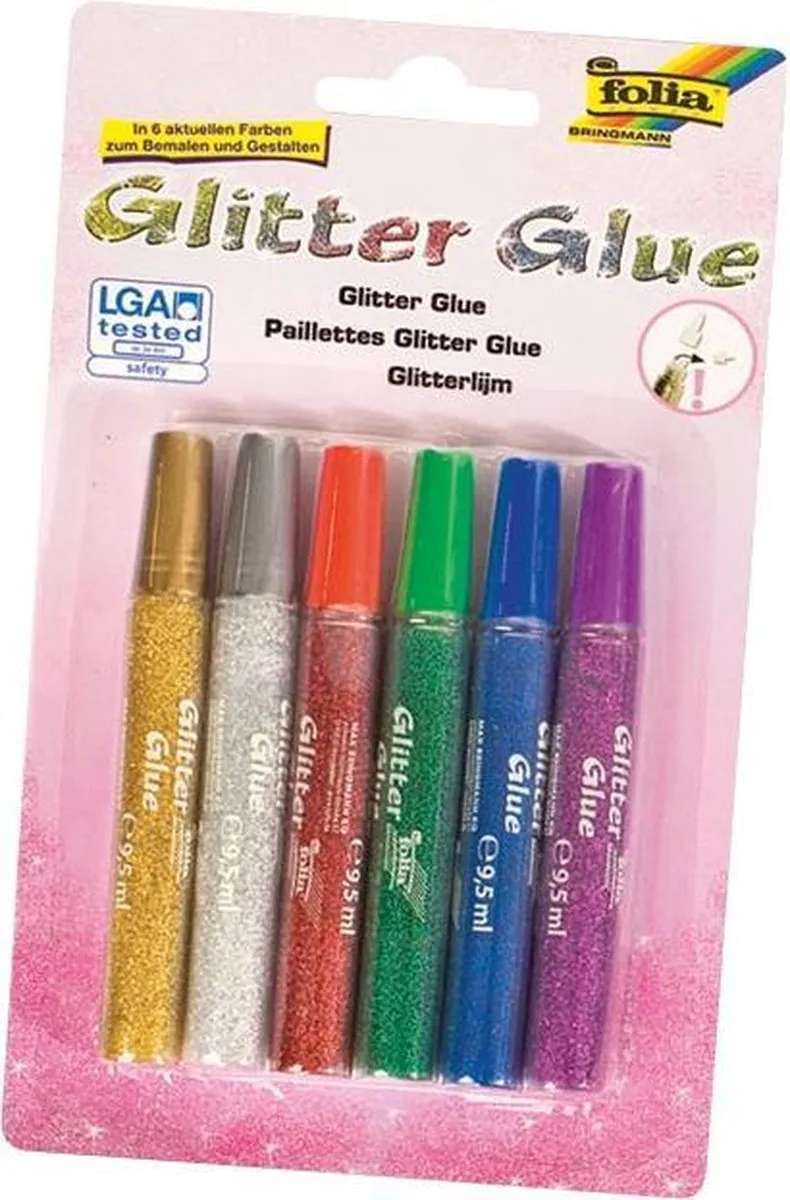 Folia Glitterlijm 9ml - afbeelding 6 van 6