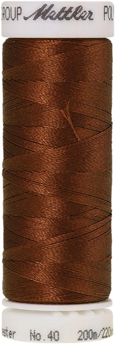 Amann Mettler Polysheen Borduurgaren 200m - Bruin