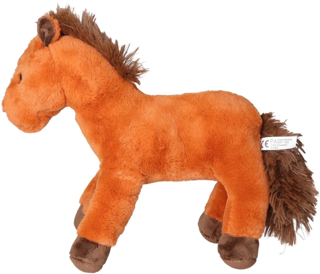 PIA Soft Toys Knuffelpaard Lichtbruin 30cm