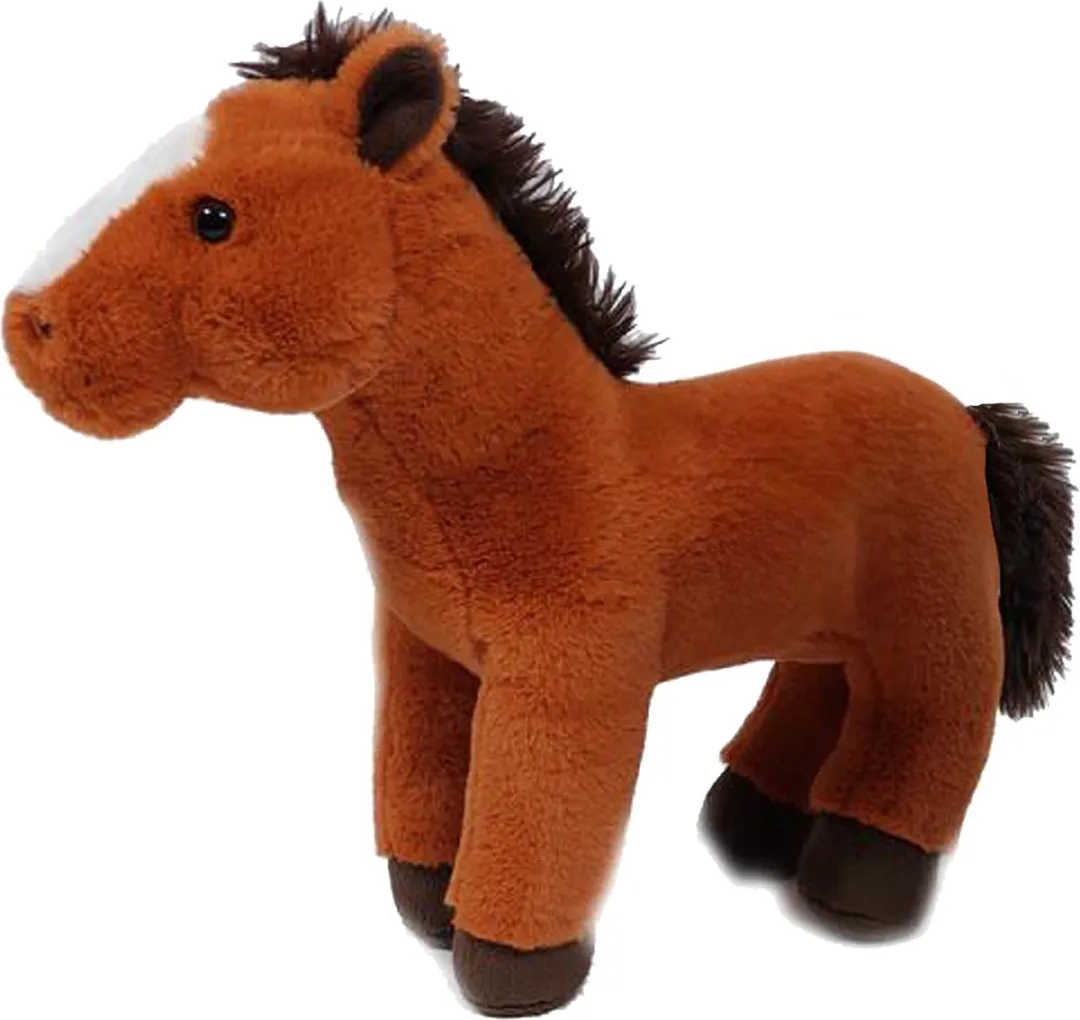 PIA Soft Toys Knuffelpaard Lichtbruin 30cm