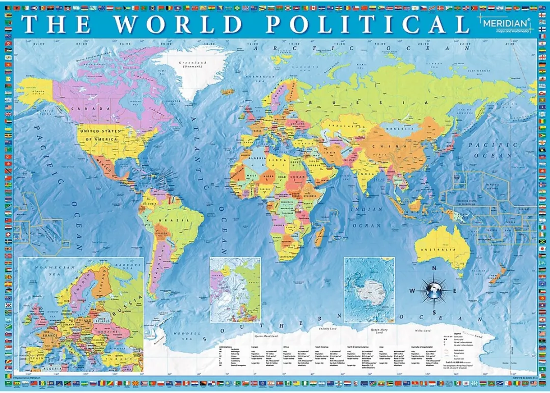 Trefl 2000 Wereldkaart Puzzel 1000 Stuks