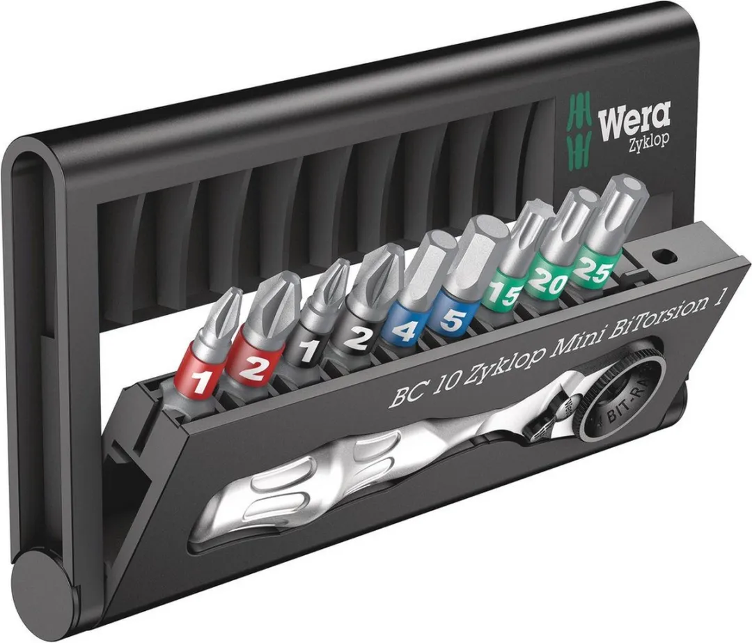 Wera Bit-Check 10 Zyklop Mini BiTorsion Bitset - 10-delig