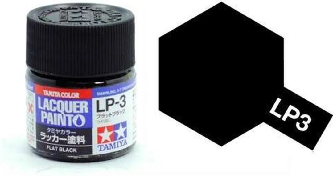 Tamiya Hobbyverf Olieverf LP-3 Black - 10 ml