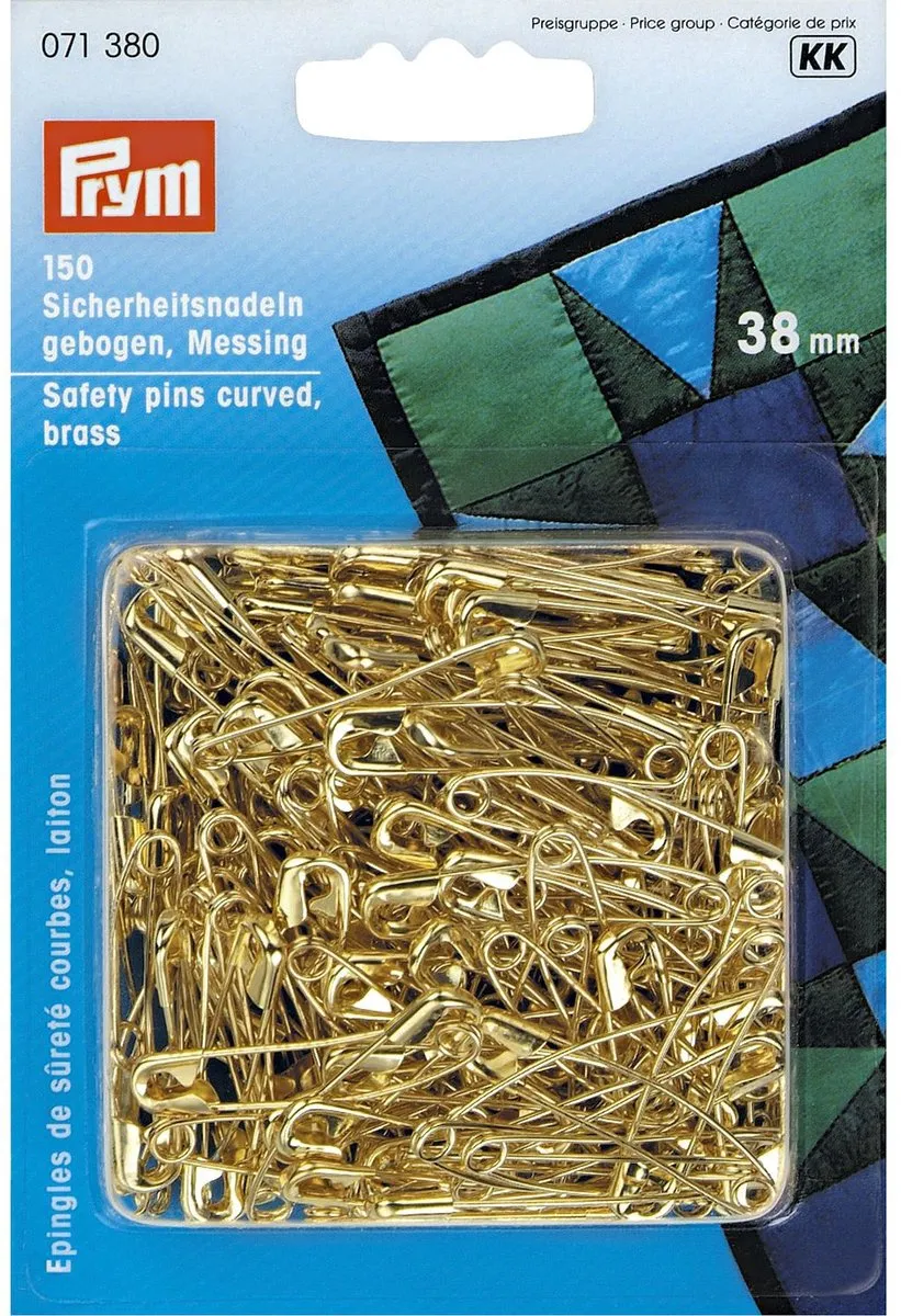 Prym Veiligheidsspelden Gouddoor 38mm - 150 Stuks