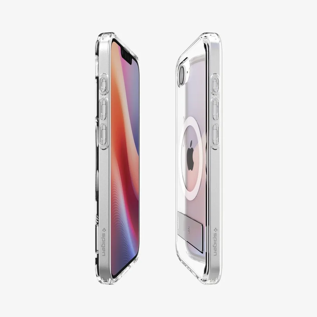 Spigen Slim Armor Essential S MagFit ACS09132 Hoesje - iPhone 16e - Transparant/Wit