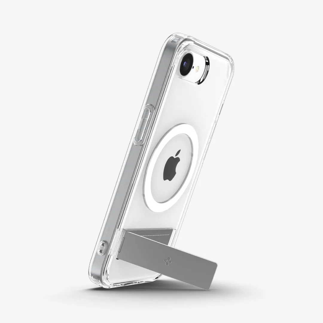 Spigen Slim Armor Essential S MagFit ACS09132 Hoesje - iPhone 16e - Transparant/Wit