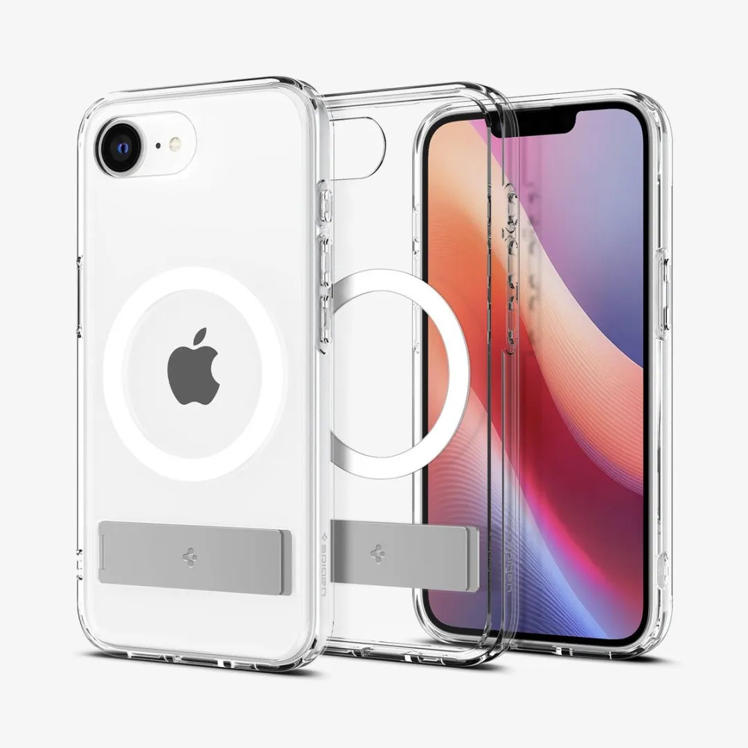 Spigen Slim Armor Essential S MagFit ACS09132 Hoesje - iPhone 16e - Transparant/Wit