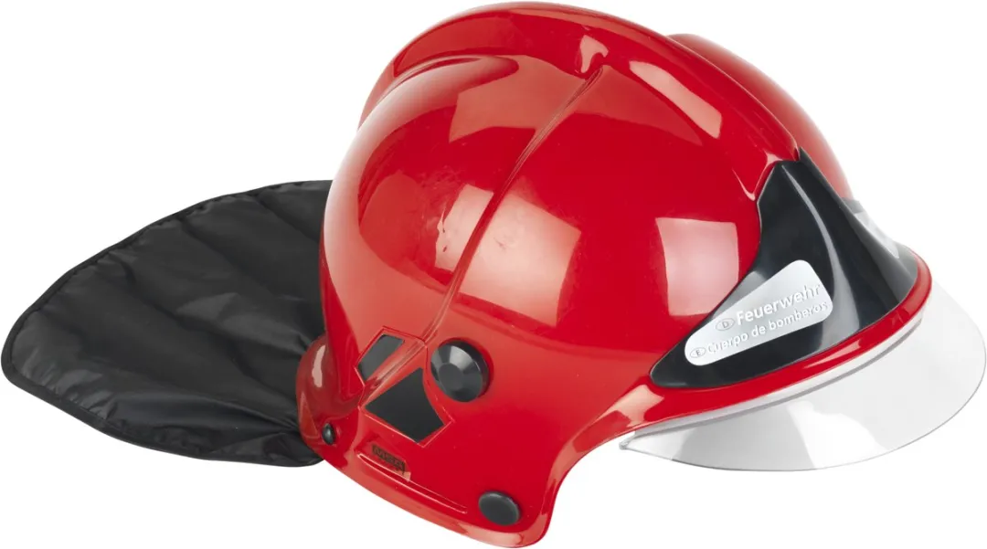 Klein Toys Brandweerhelm - Rood/Zwart - 31x17,5x21cm